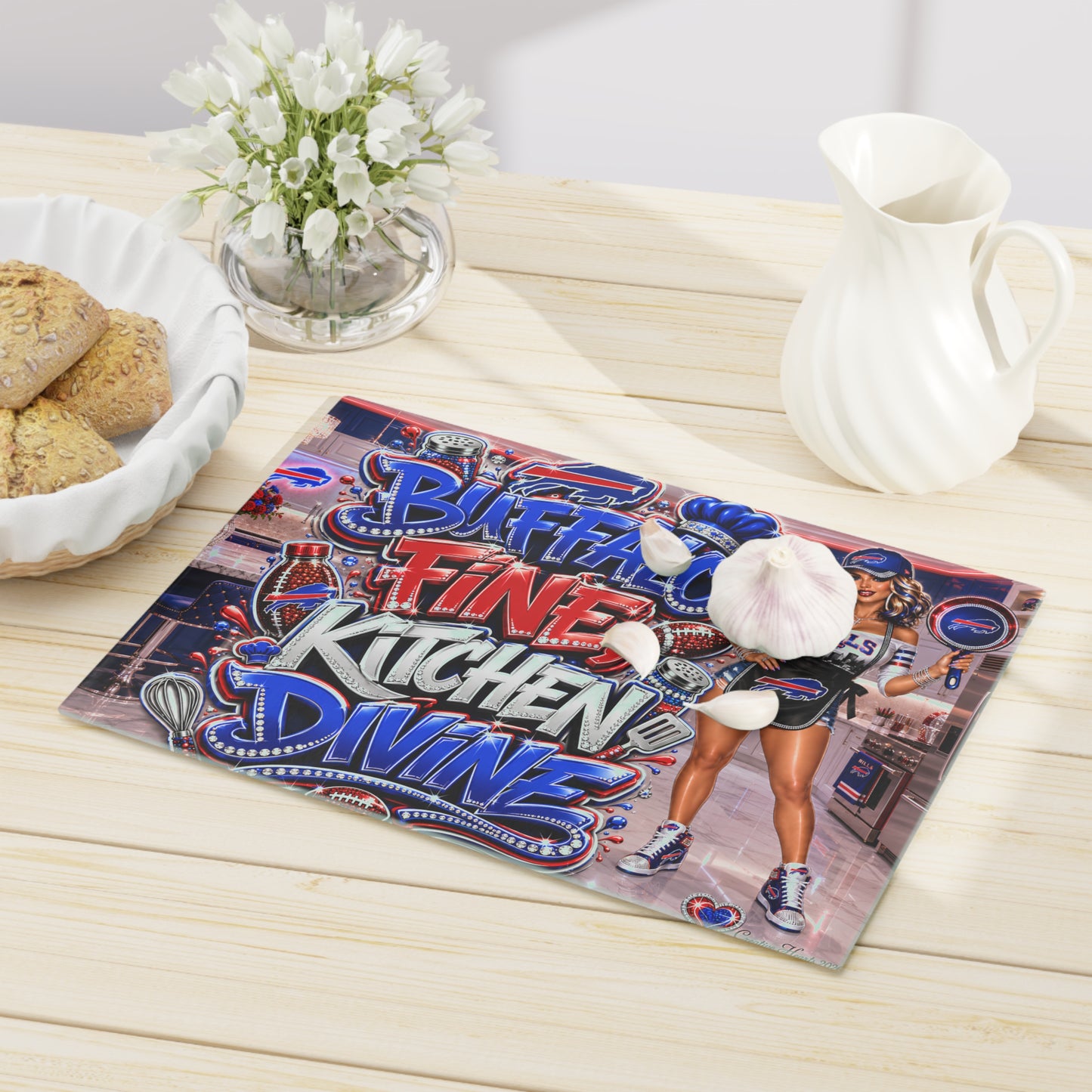 Buffalo Fine Kitchen Divine Cutting Board – NFL Bills Fan Chef Gift