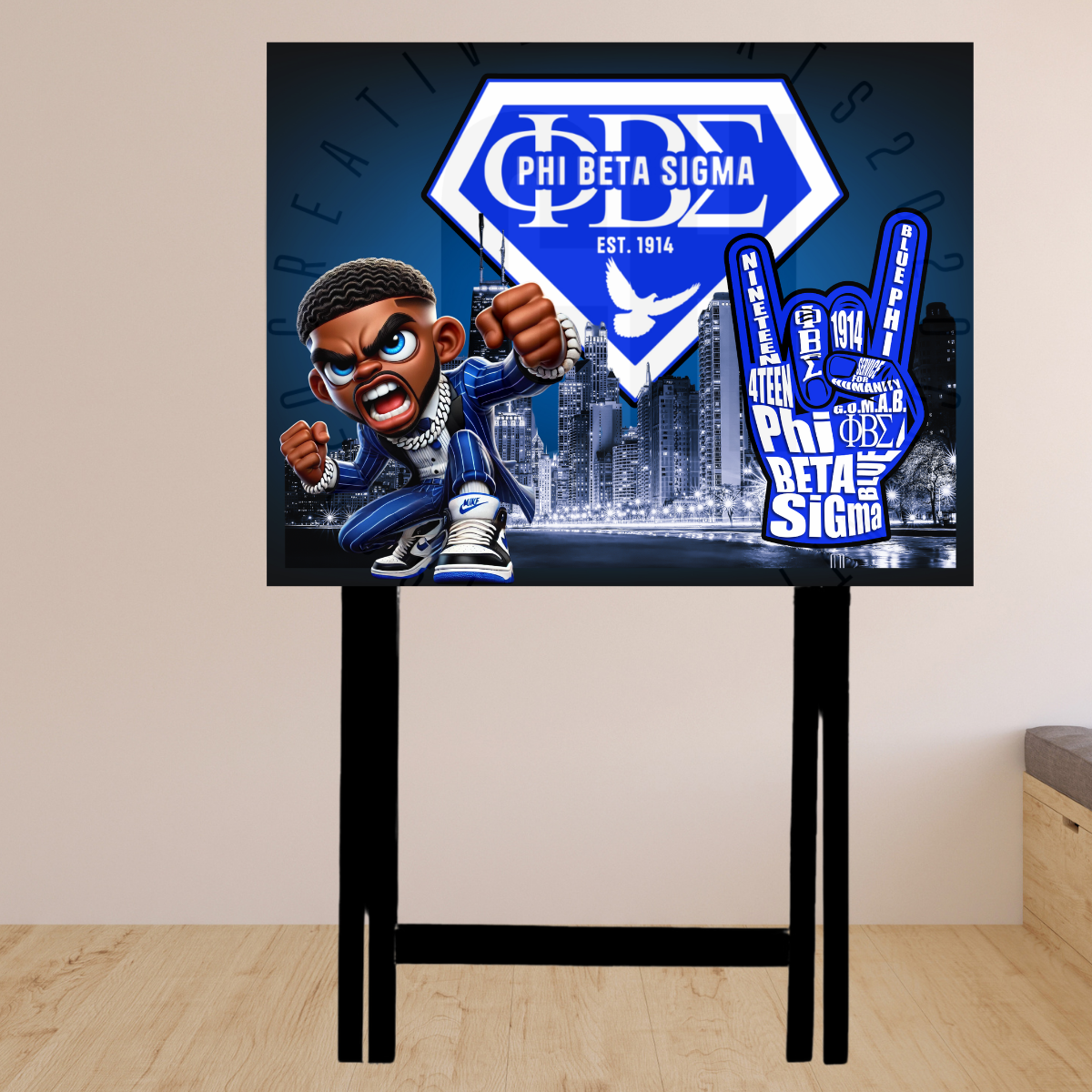 Fraternity Themed TV Trays (Sigma 1)