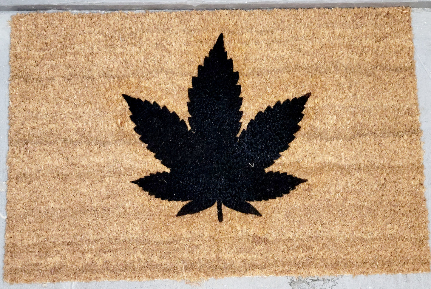 Hemp Leaf Doormat
