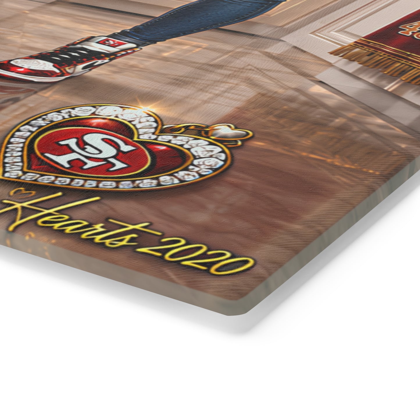 Ain't No Flavor Like Niner Flavor Cutting Board — San Francisco 49ers Fan Kitchen Board