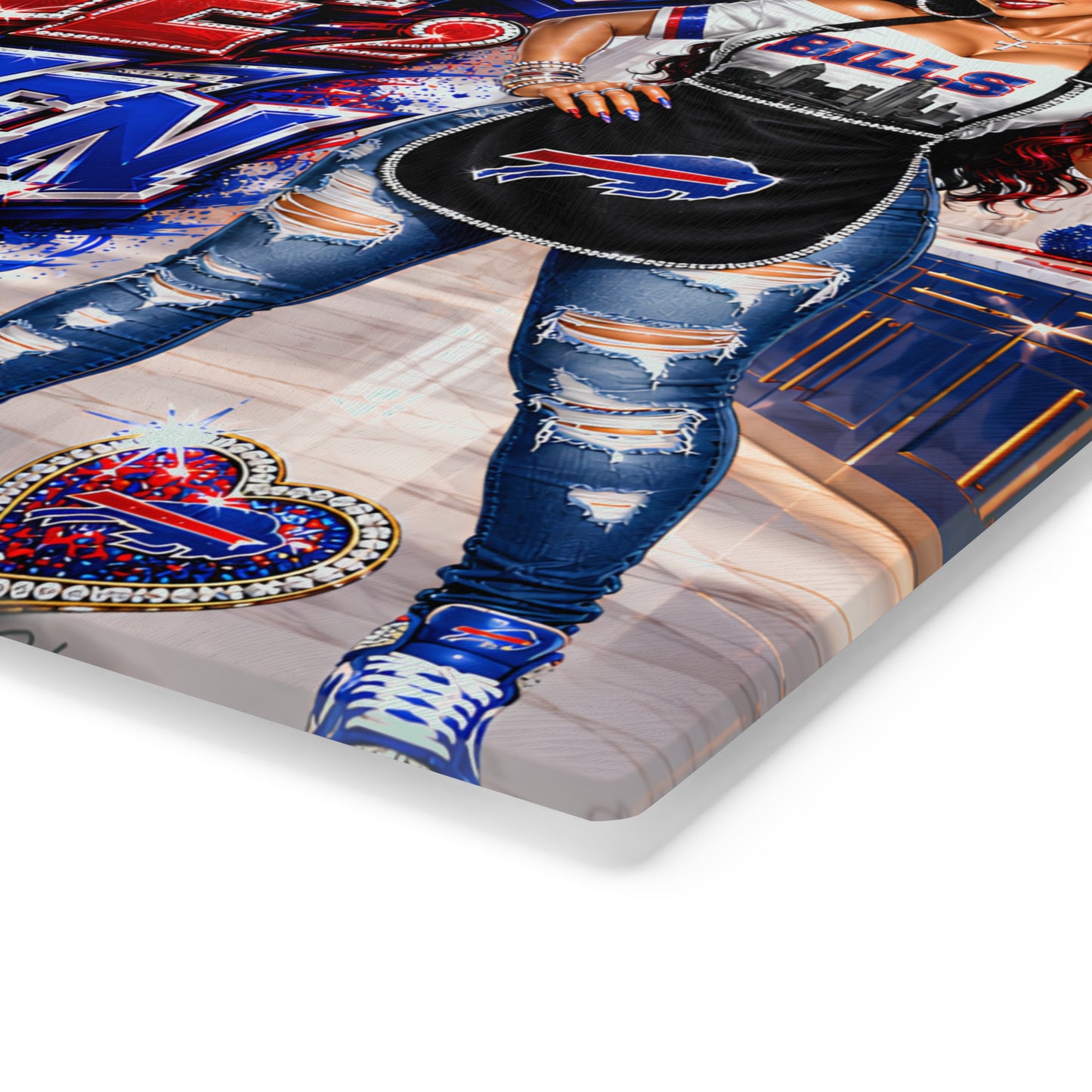 Buffalo Fine Kitchen Divine Cutting Board — Buffalo Bills Fan Chef Gift