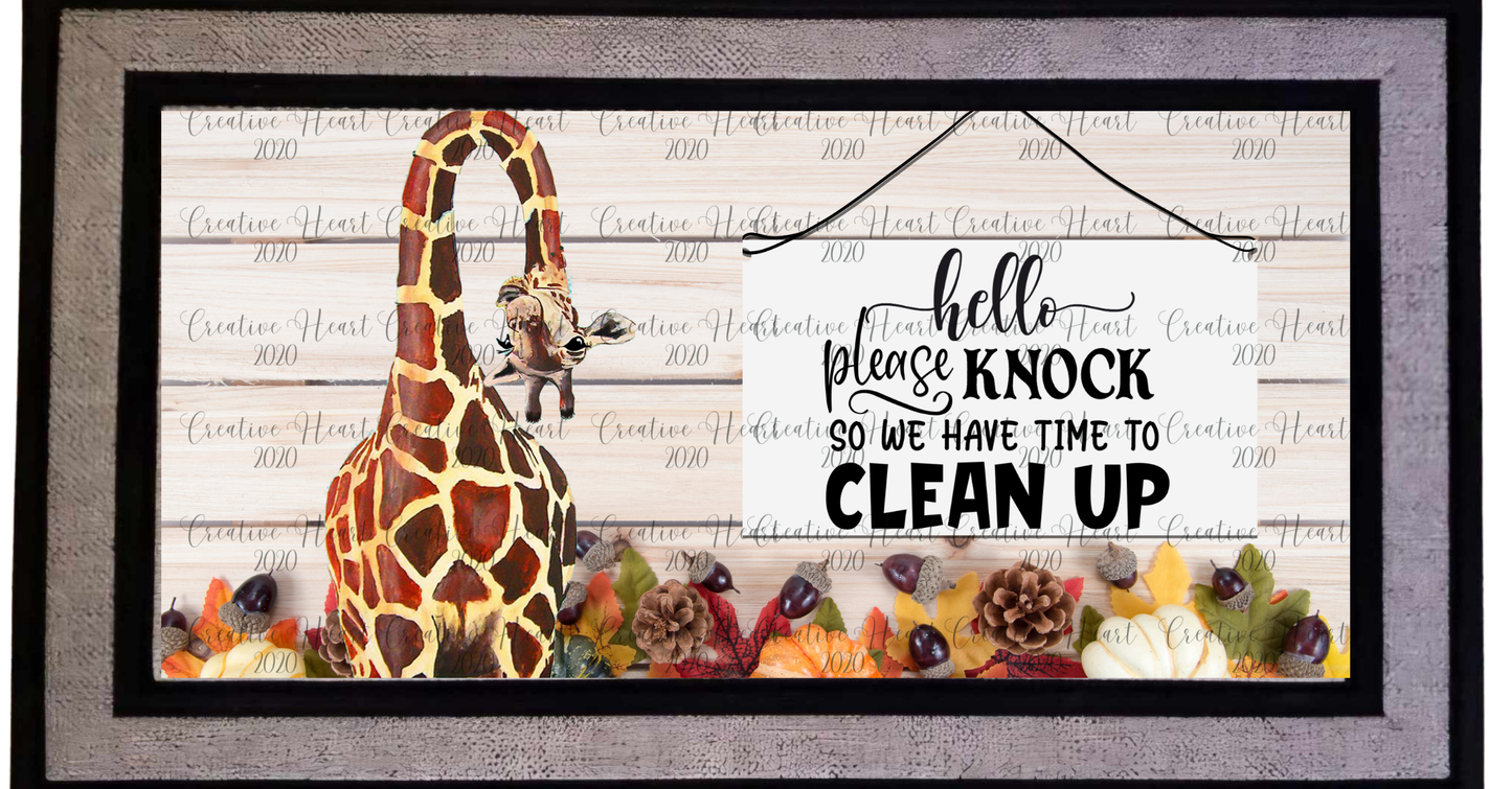 Cute Giraffe Doormat