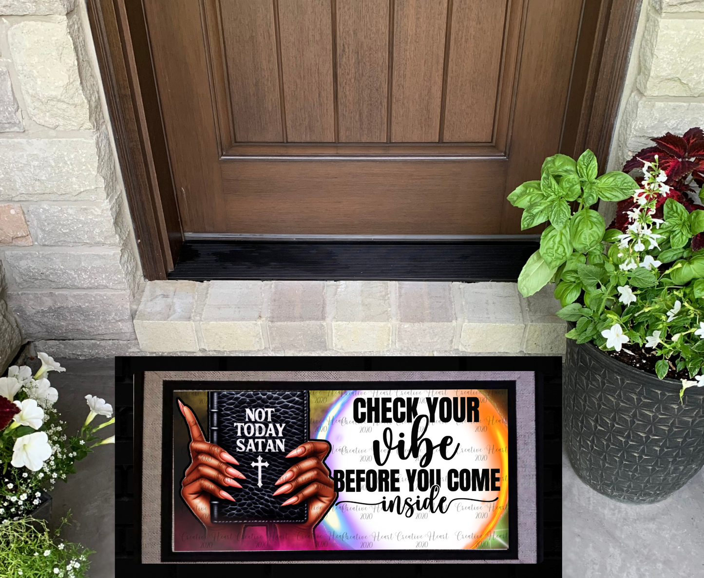 Not Today Satan Doormat