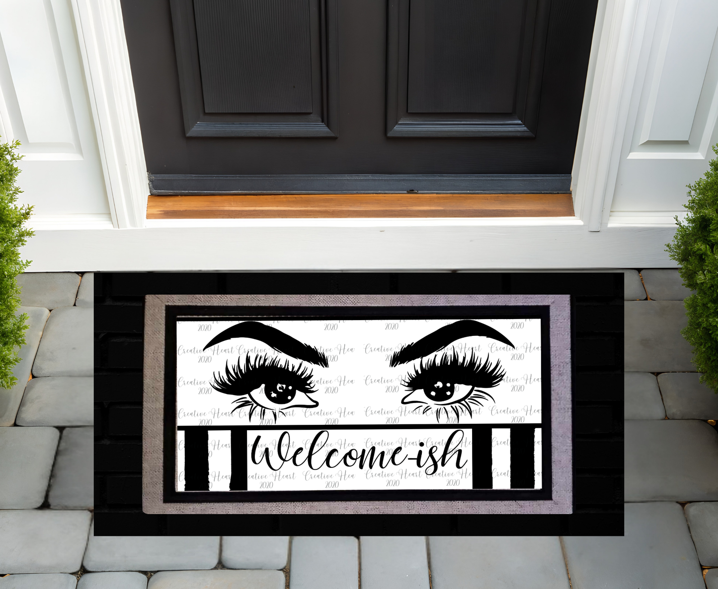 Welcom-ish Eyelash Doormat