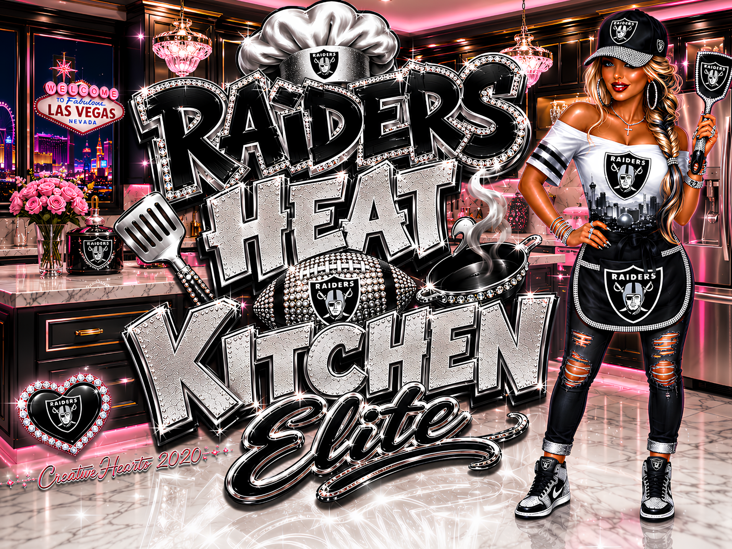 Raiders Heat Kitchen Elite Cutting Board