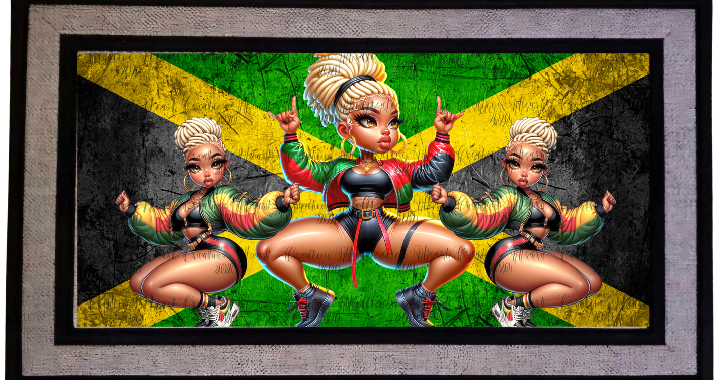 Jamaican Themed Doormat