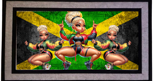 Jamaican Themed Doormat
