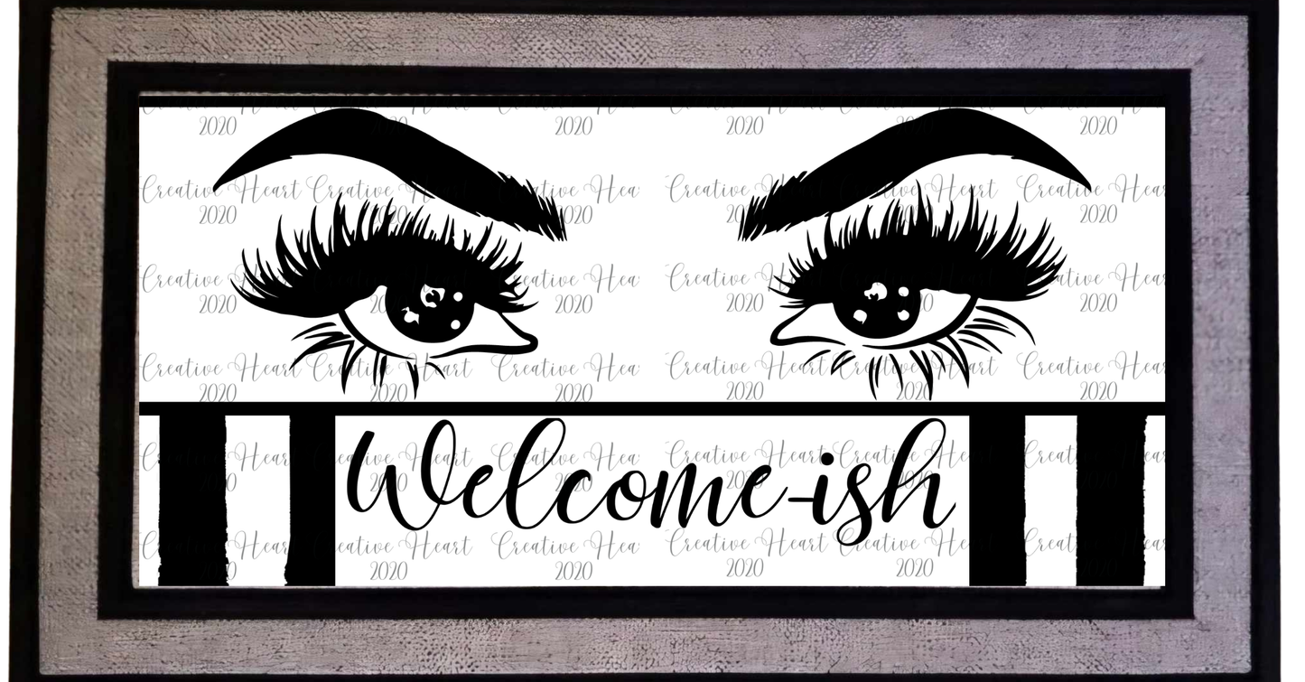Welcom-ish Eyelash Doormat