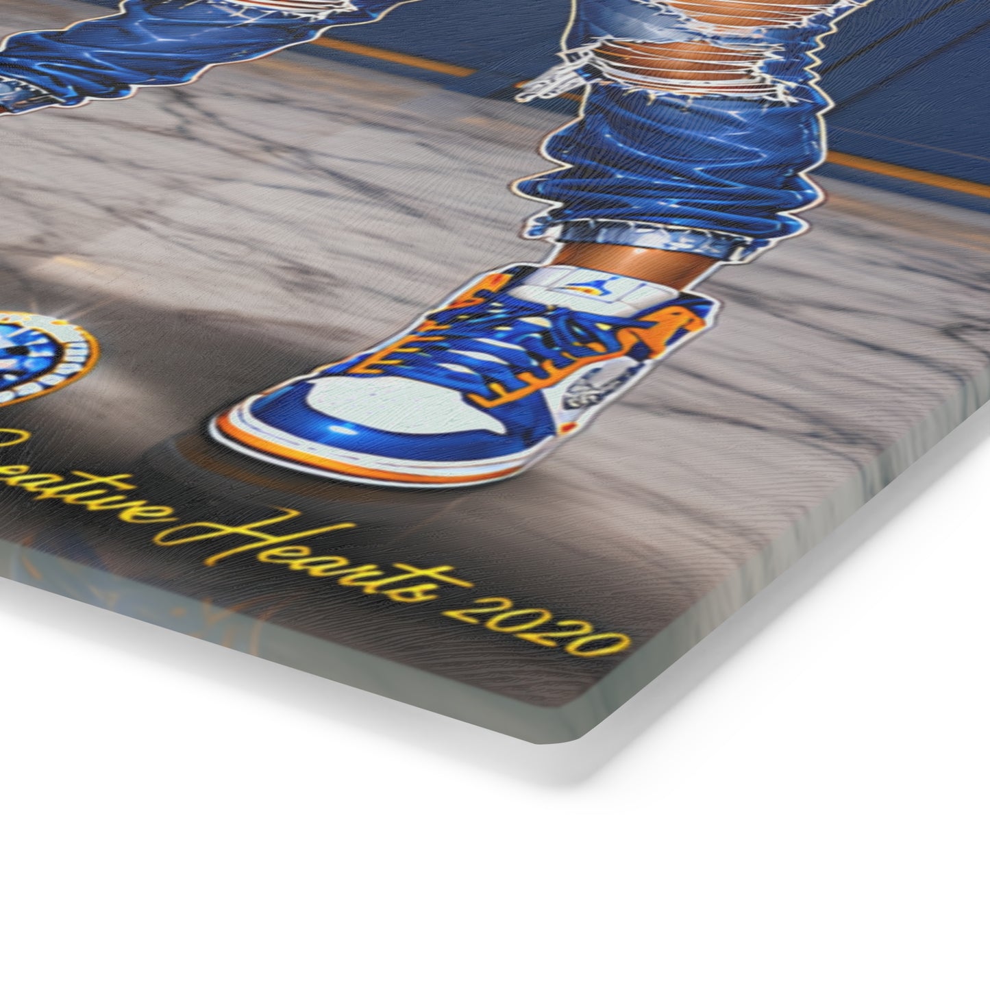 Cutting Board — "LA Flavor, Bolt Behavior" Chargers-Inspired Decorative Kitchen Board