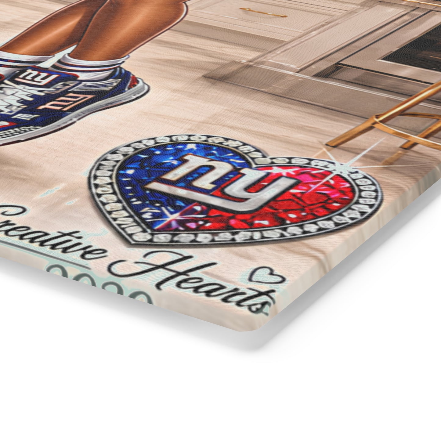 NY Giants 'Got That Sauce' Cutting Board — Football Fan Kitchen Decor