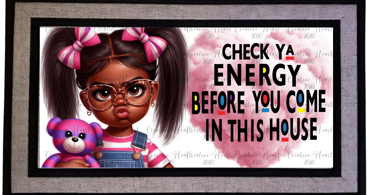 Check Ya Energy (girl) Doormat