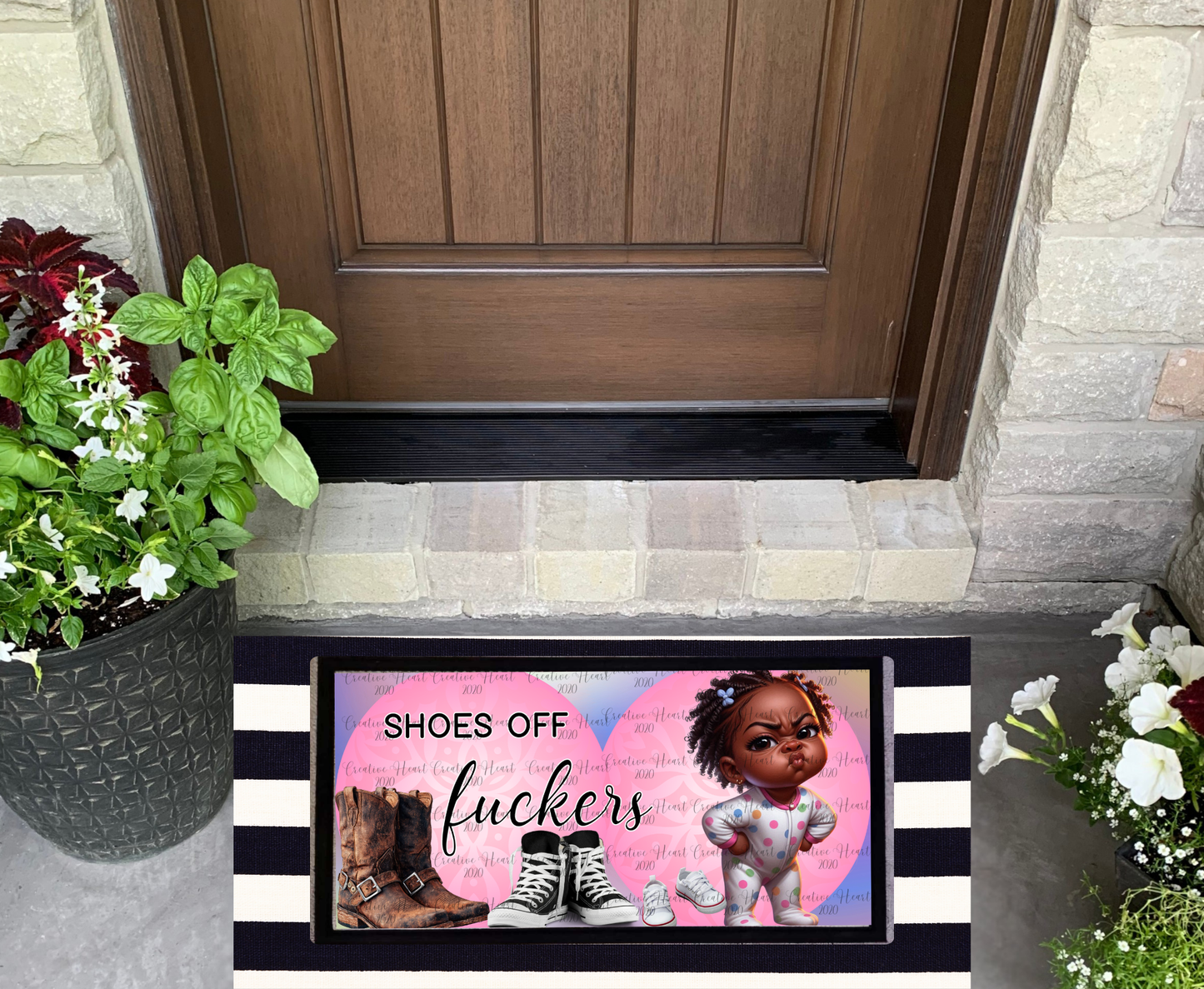 Baby Girl Shoes Off Doormat