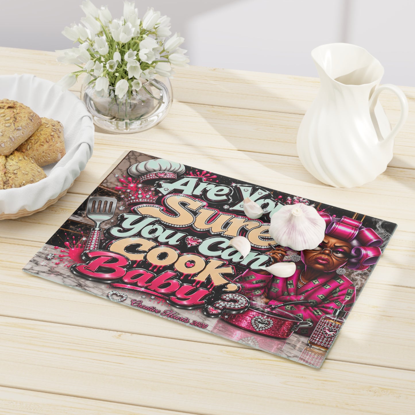 Cutting Board — "Are You Sure You Can Cook Baby" Funny Southern Grandma Kitchen Decor