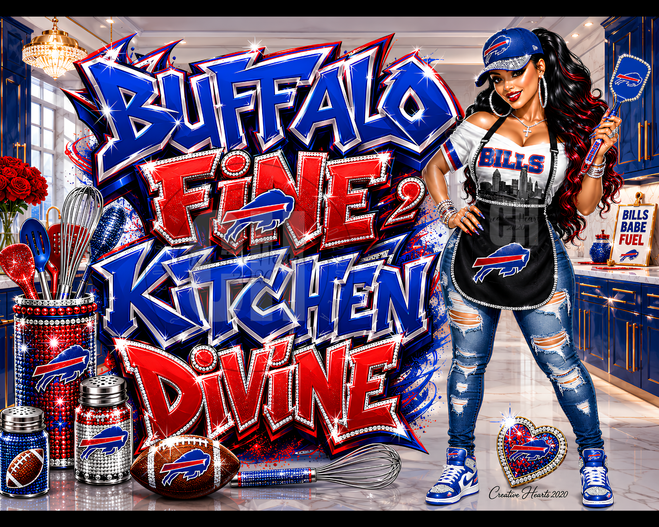 Buffalo Fine Kitchen Divine Cutting Board — Buffalo Bills Fan Chef Gift