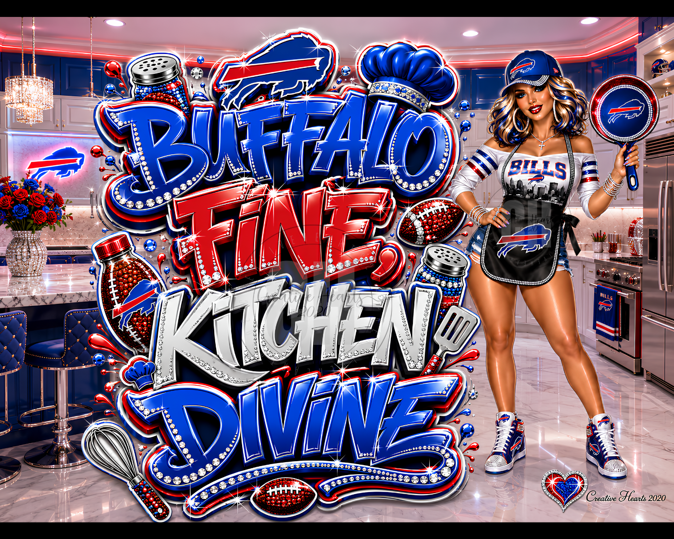 Buffalo Fine Kitchen Divine Cutting Board – NFL Bills Fan Chef Gift