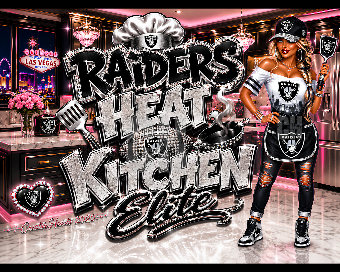 Raiders Heat Kitchen Elite Cutting Board