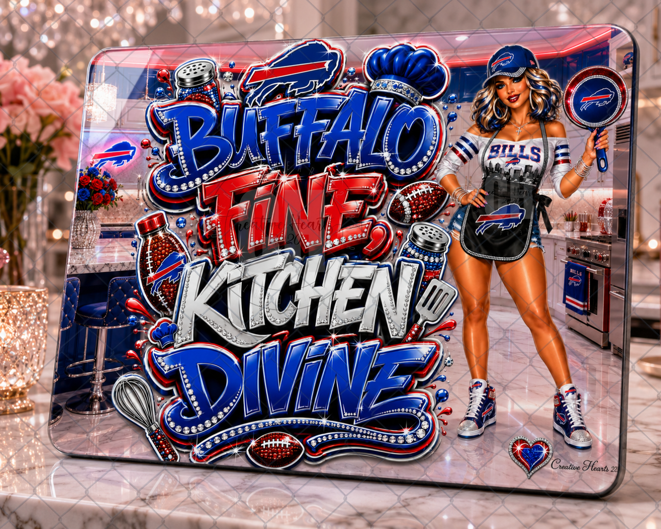 Buffalo Fine Kitchen Divine Cutting Board – NFL Bills Fan Chef Gift