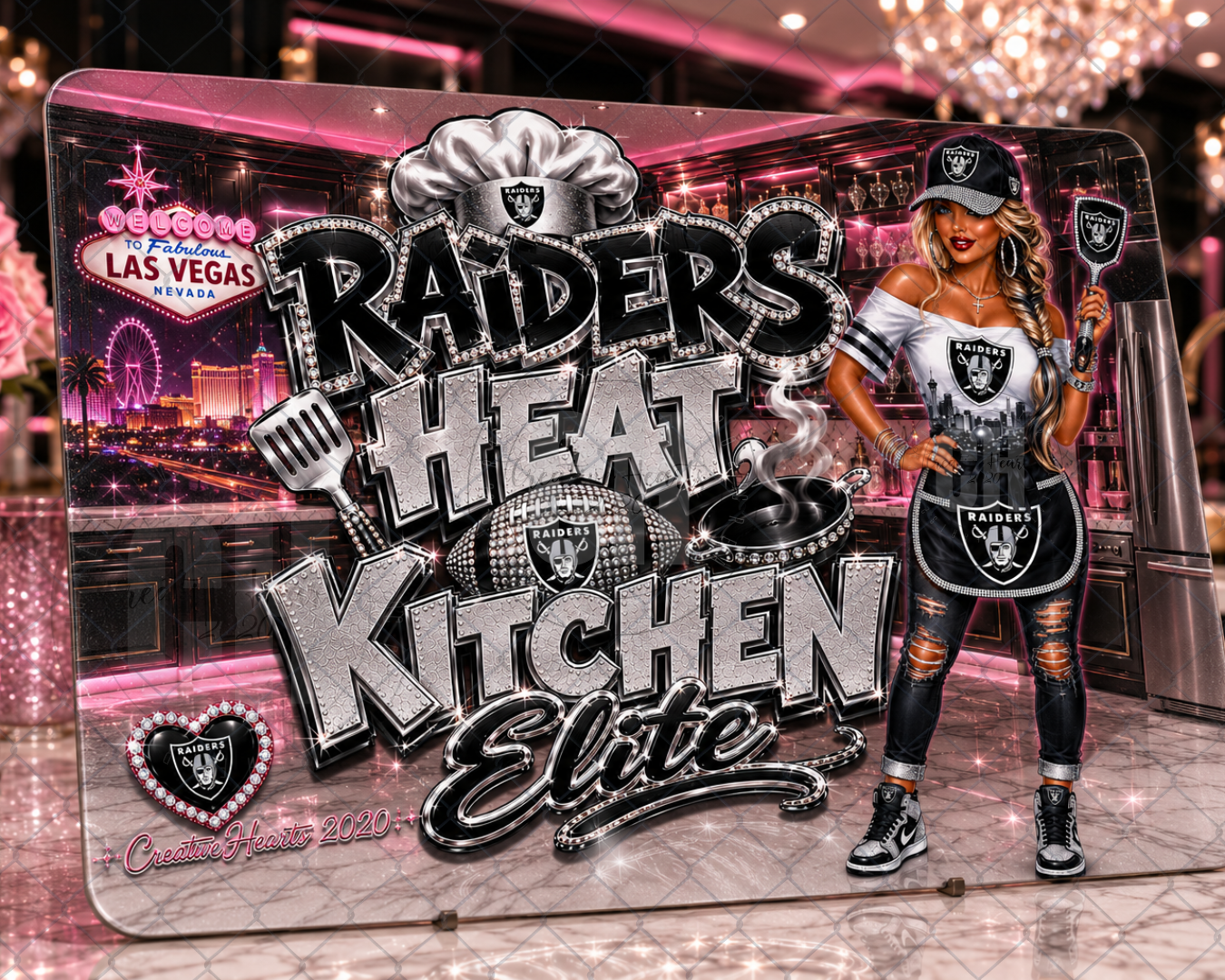 Raiders Heat Kitchen Elite Cutting Board