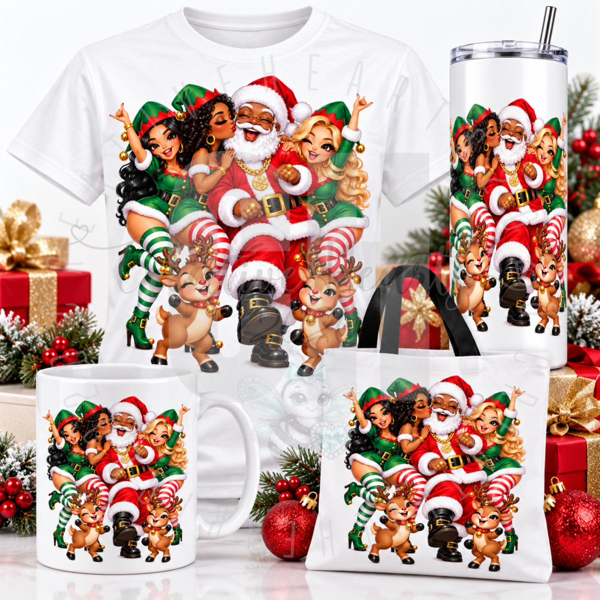 Santa’s Christmas Party Crew | Festive Holiday Digital Download PNG