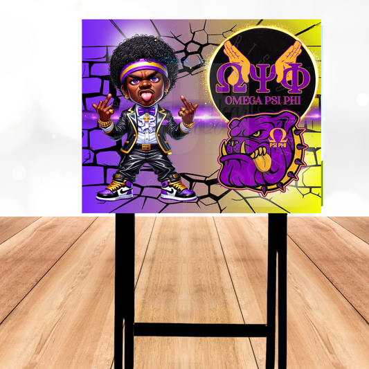 Fraternity Themed TV Tray (Omega 1)