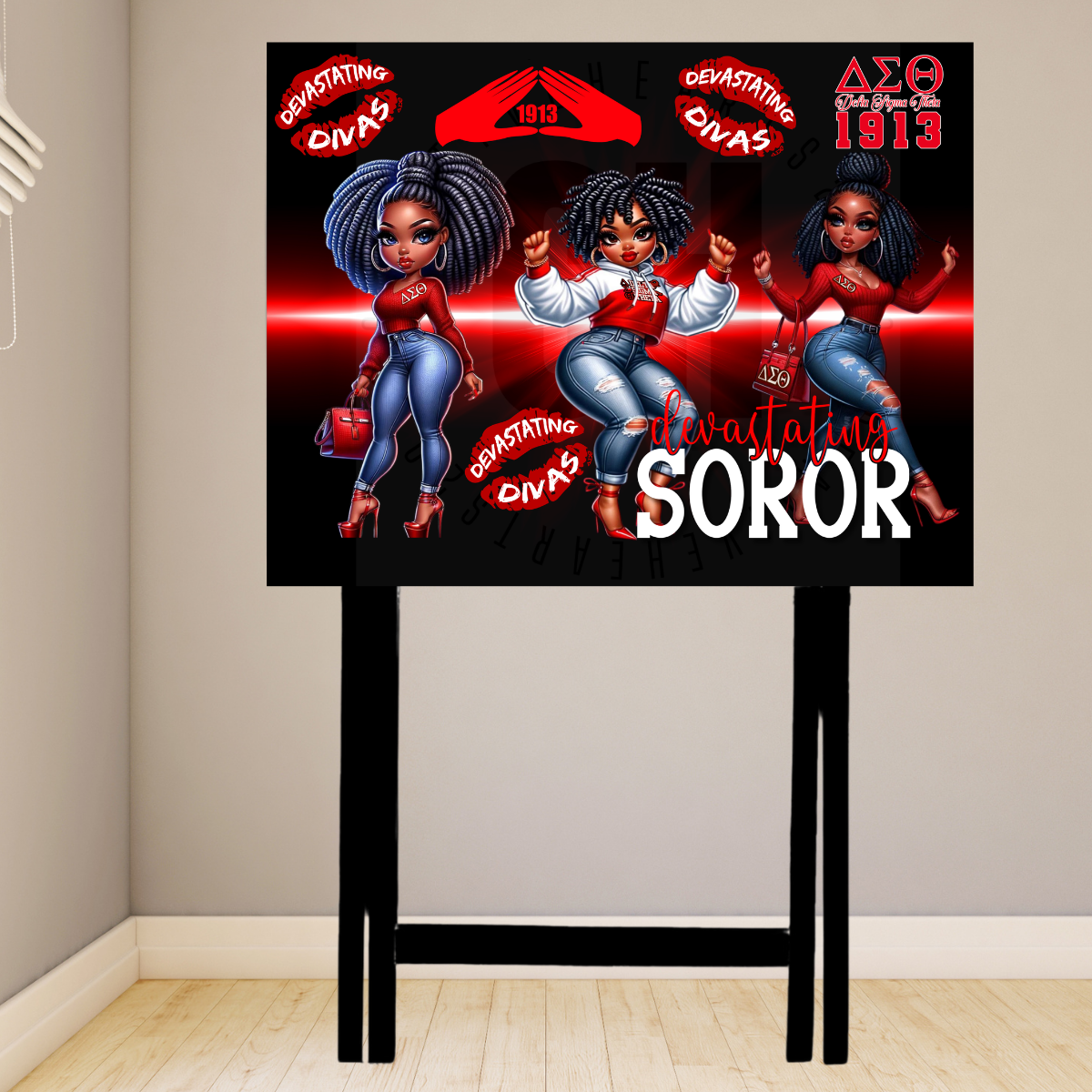 Sorority Themed TV Tray (Delta 1)
