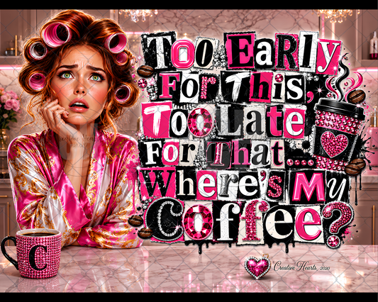 Cutting Board - "Where's My Coffee?" Funny Morning Quote Decorative Kitchen Board