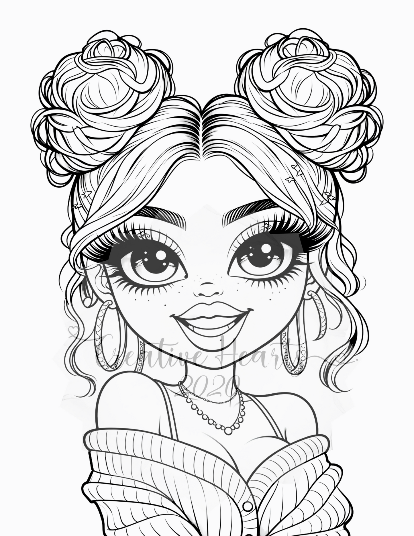 Glam Chibi Coloring Book | 15 Printable Pages | Digital PDF