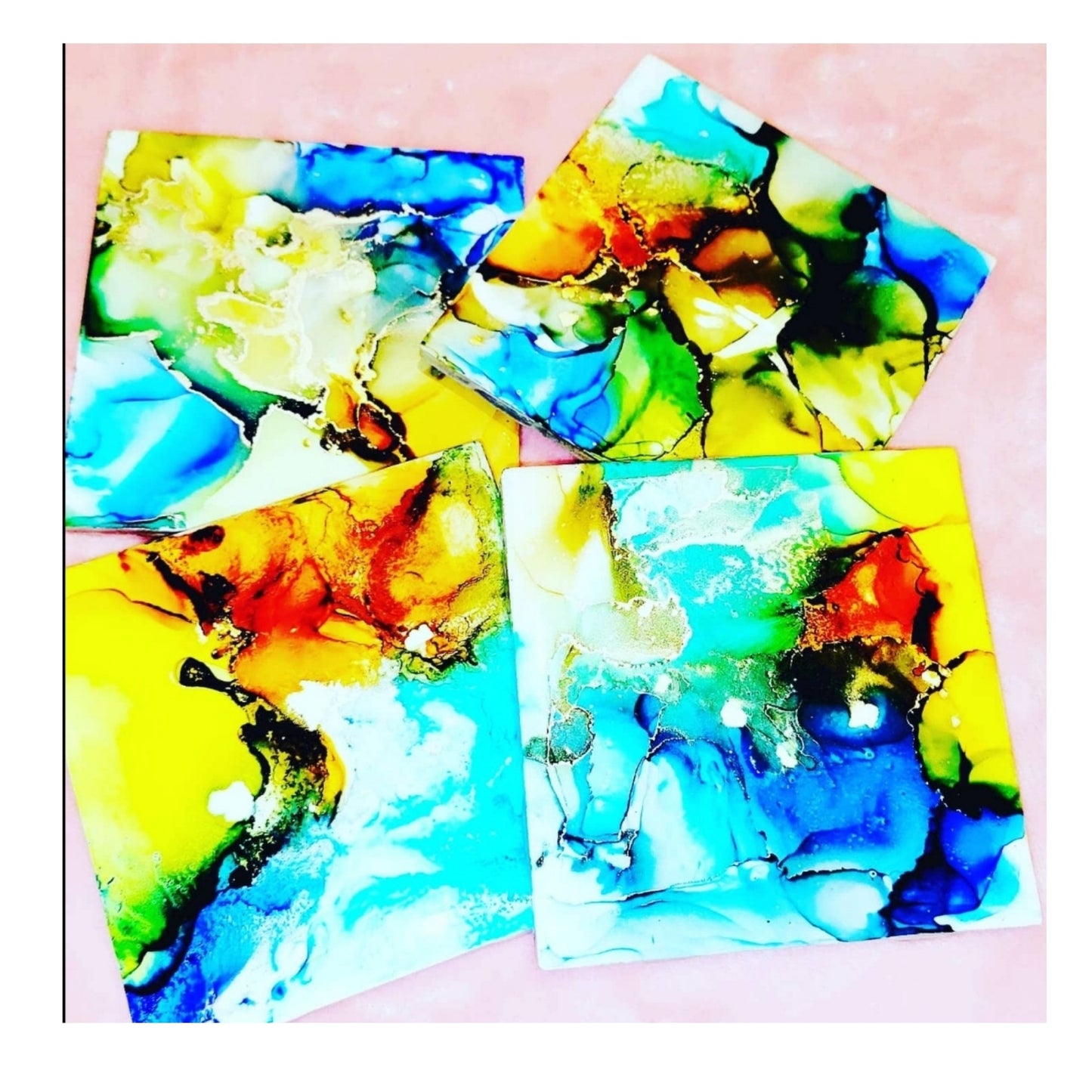 Watercolor Coaster Set of 4