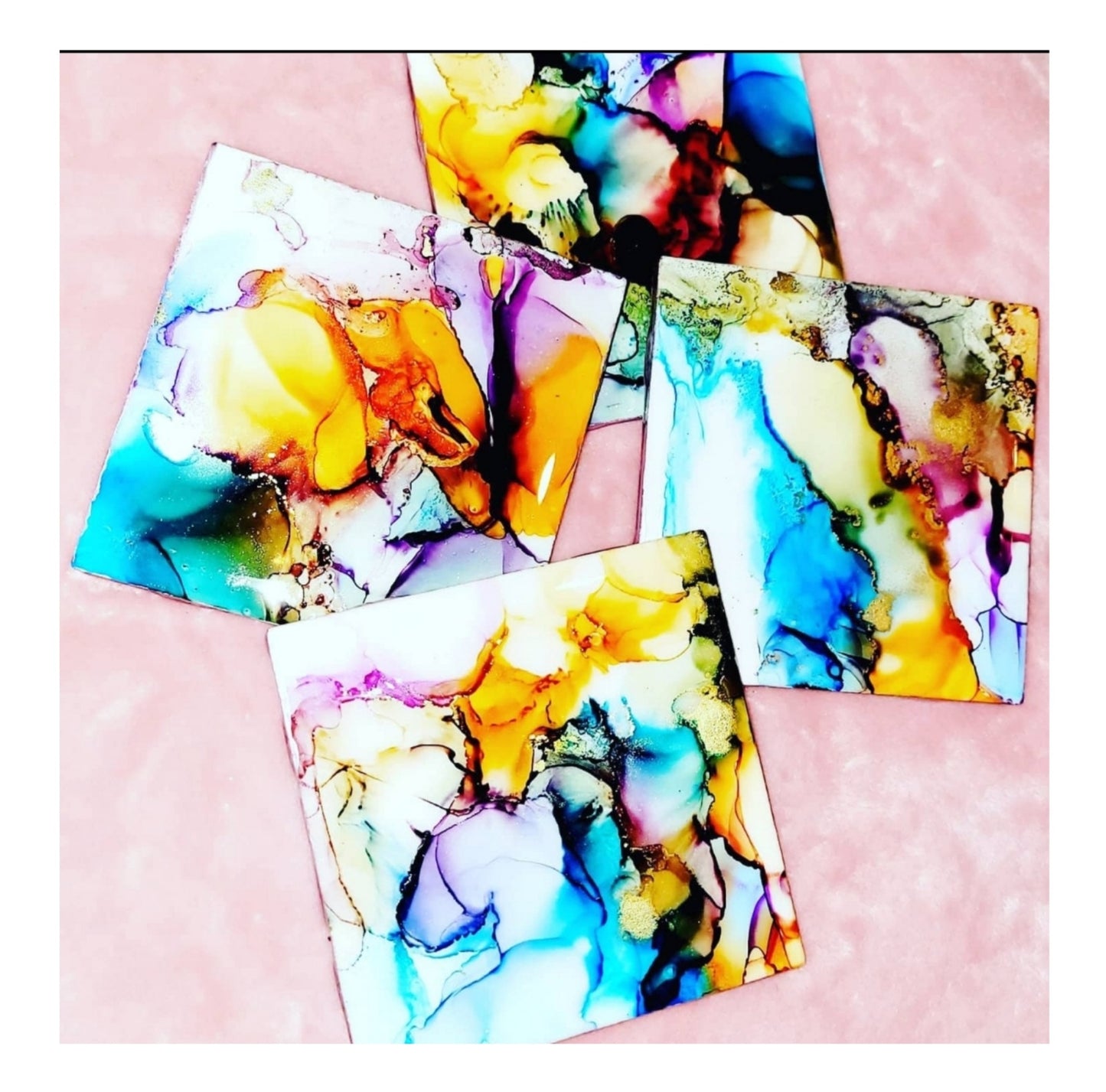 Watercolor Coaster Set of 4