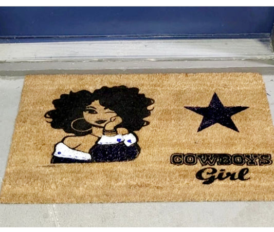 NFL Cowboys Girl Doormat (coir)