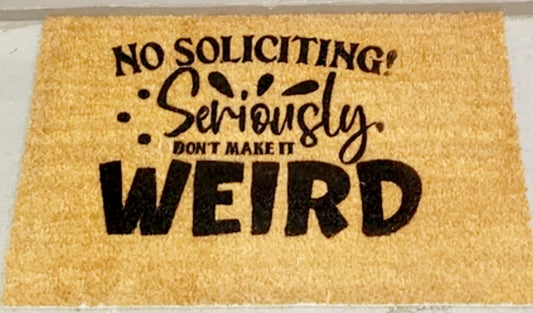 No Soliciting Doormat (coir)